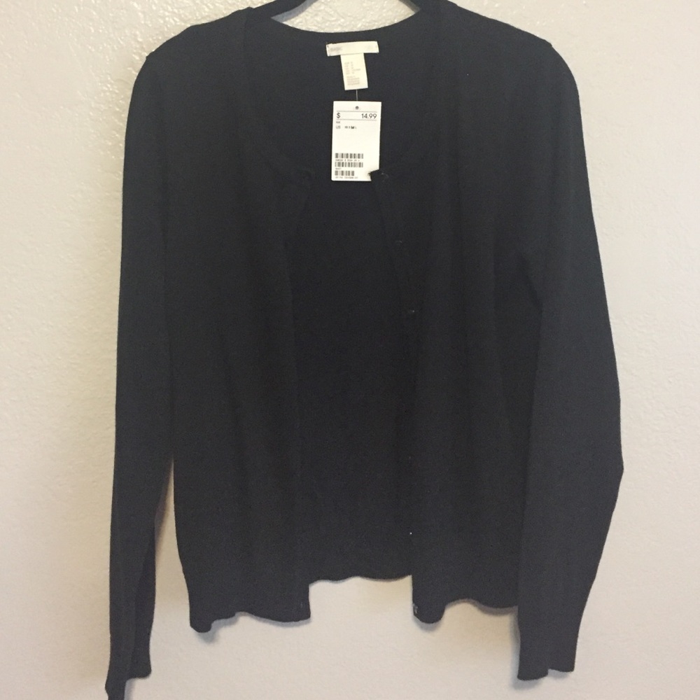Black cardigan
